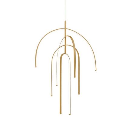 Zambelis 1933 - LED Prigušivi luster na sajli LED/96W/230V zlatna