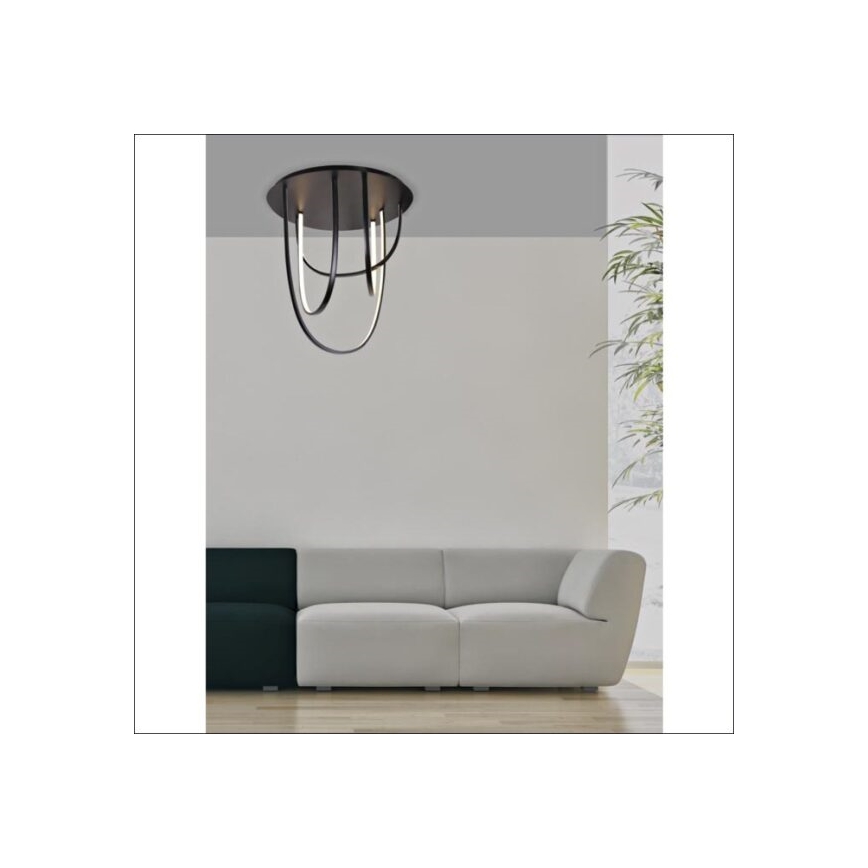Zambelis 1951 - LED Prigušivi nadgradni luster LED/80W/230V crna
