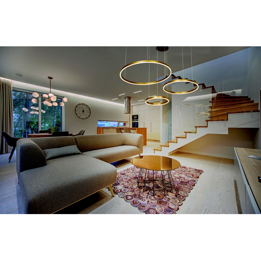 Zambelis 1956-D - LED Prigušivi luster na sajli LED/136W/230V