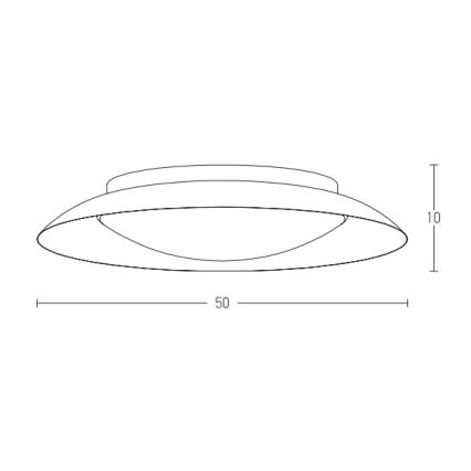 Zambelis 1959 - LED Stropna svjetiljka LED/28W/230V pr. 50 cm bakar