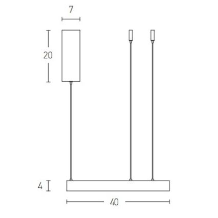 Zambelis 2005 - LED luster s prigušivanjem na užetu LED/25W/230V zlatna