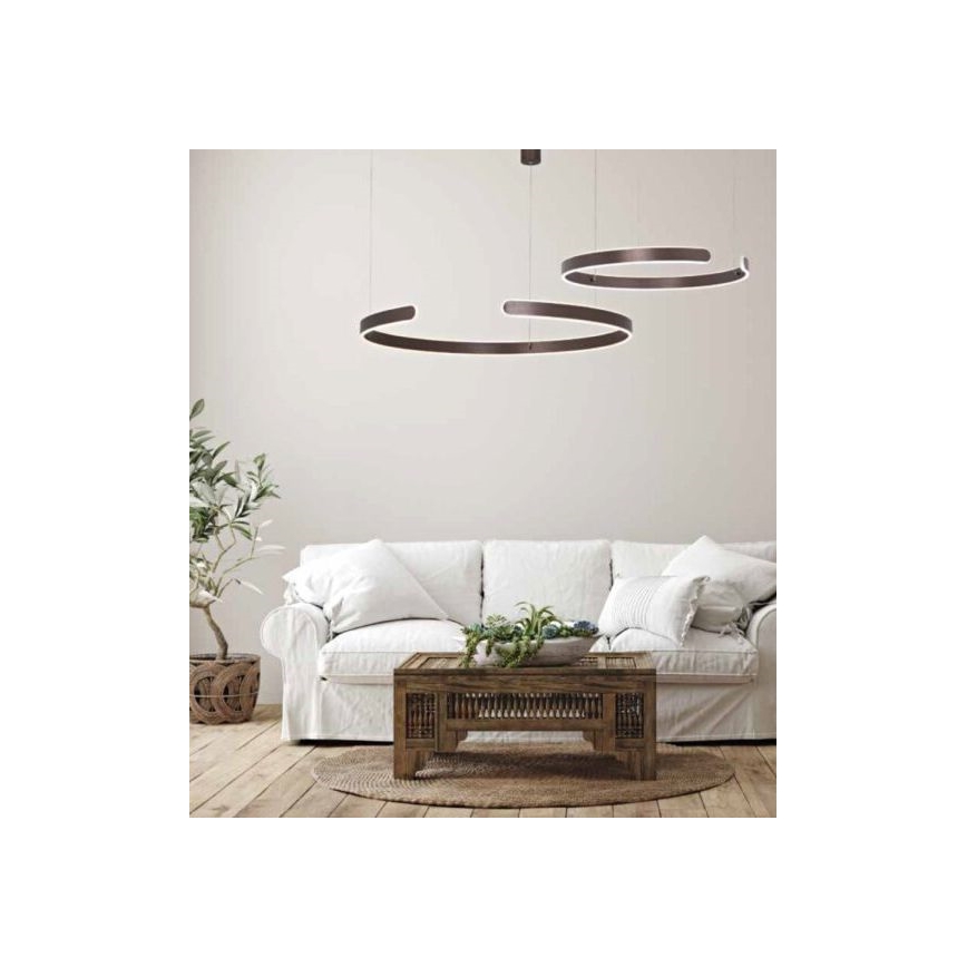Zambelis 2013 - LED Prigušivi luster na sajli LED/40W/230V smeđa