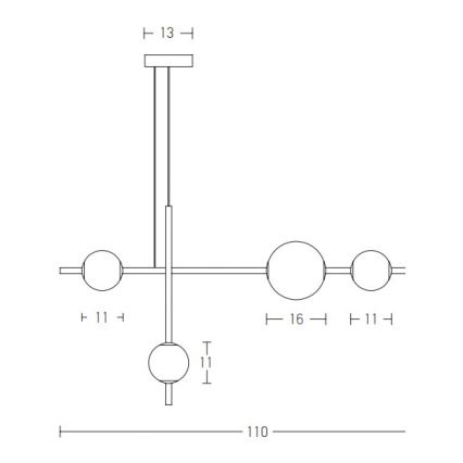 Zambelis 20131 - LED luster s prigušivanjem na užetu LED/18W/230V