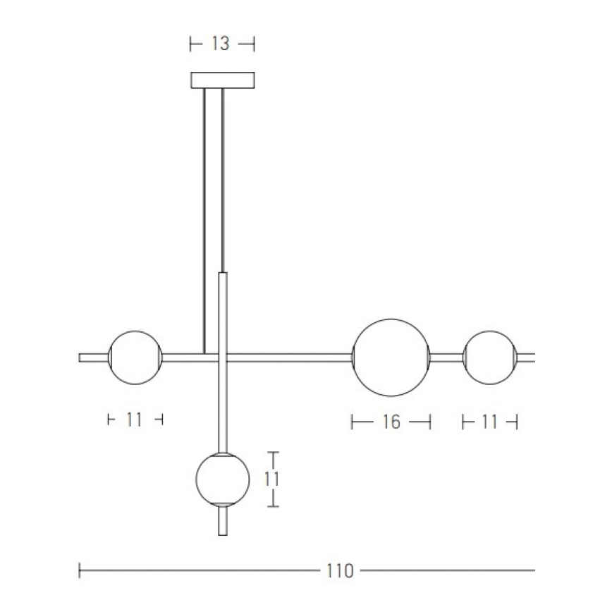 Zambelis 20131 - LED luster s prigušivanjem na užetu LED/18W/230V