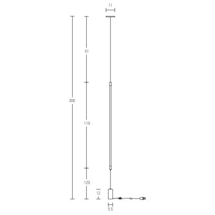 Zambelis 20184 - LED Podna lampa LED/22W/230V