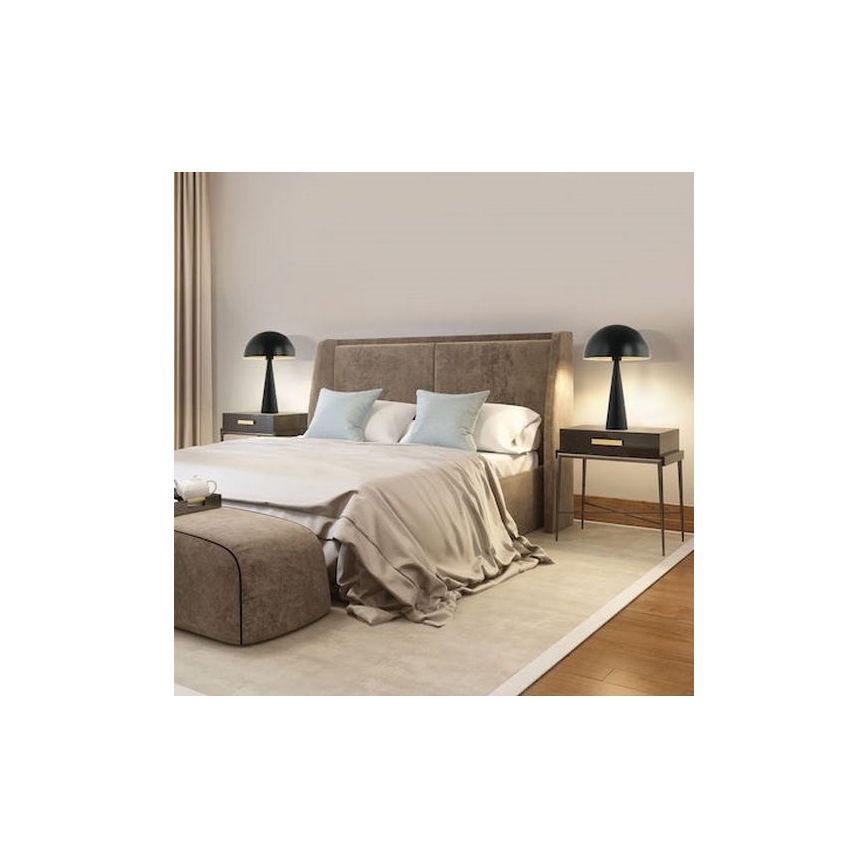 Zambelis 20210 - Stolna lampa 1xE27/25W/230V crna