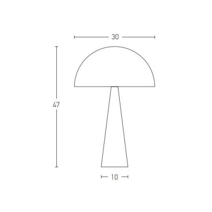 Zambelis 20210 - Stolna lampa 1xE27/25W/230V crna