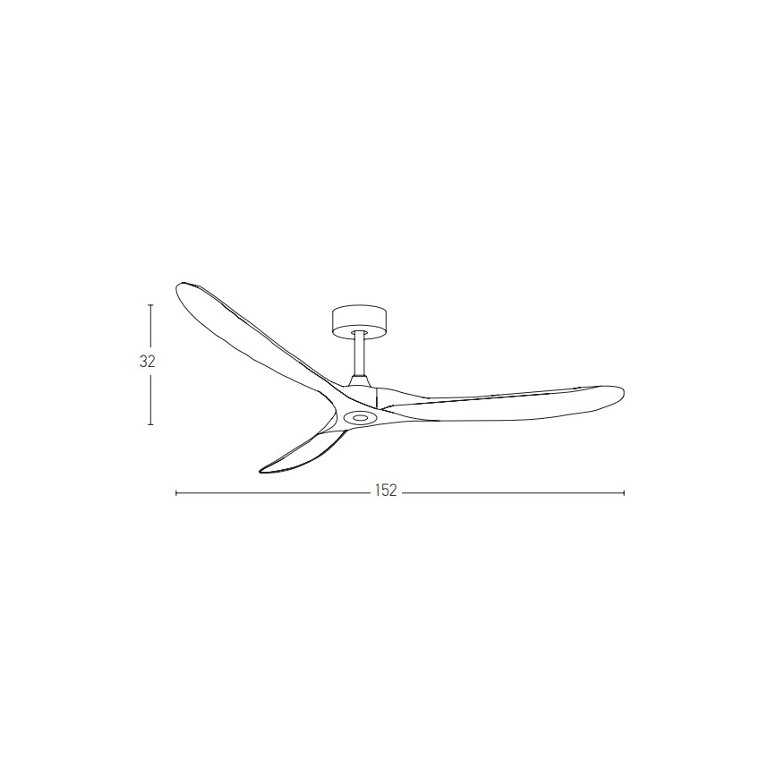 Zambelis 20259 - Stropni ventilator + daljinski upravljač