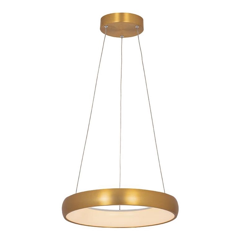 Zambelis 2046 - LED luster s prigušivanjem na užetu LED/30W/230V promjer 40 cm zlatna
