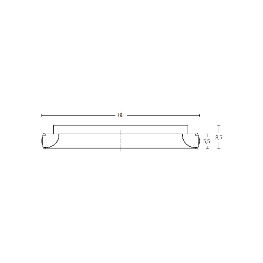 Zambelis 2056 - LED Prigušiva stropna svjetiljka LED/60W/230V pr. 80 cm crna