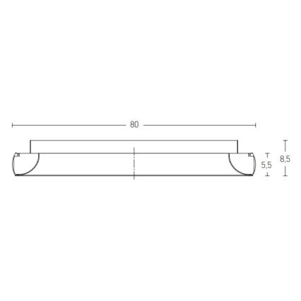 Zambelis 2059 - LED stropna svjetiljka s mogućnošću prigušivanja LED/60W/230V promjer 80 cm smeđa