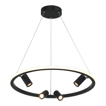 Zambelis 22012 - LED prigušivački luster na užetu LED/47W/230V promjer 60 cm crna