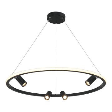 Zambelis 22013 - LED prigušivač lustera na užetu LED/59W/230V promjer 79 cm crna