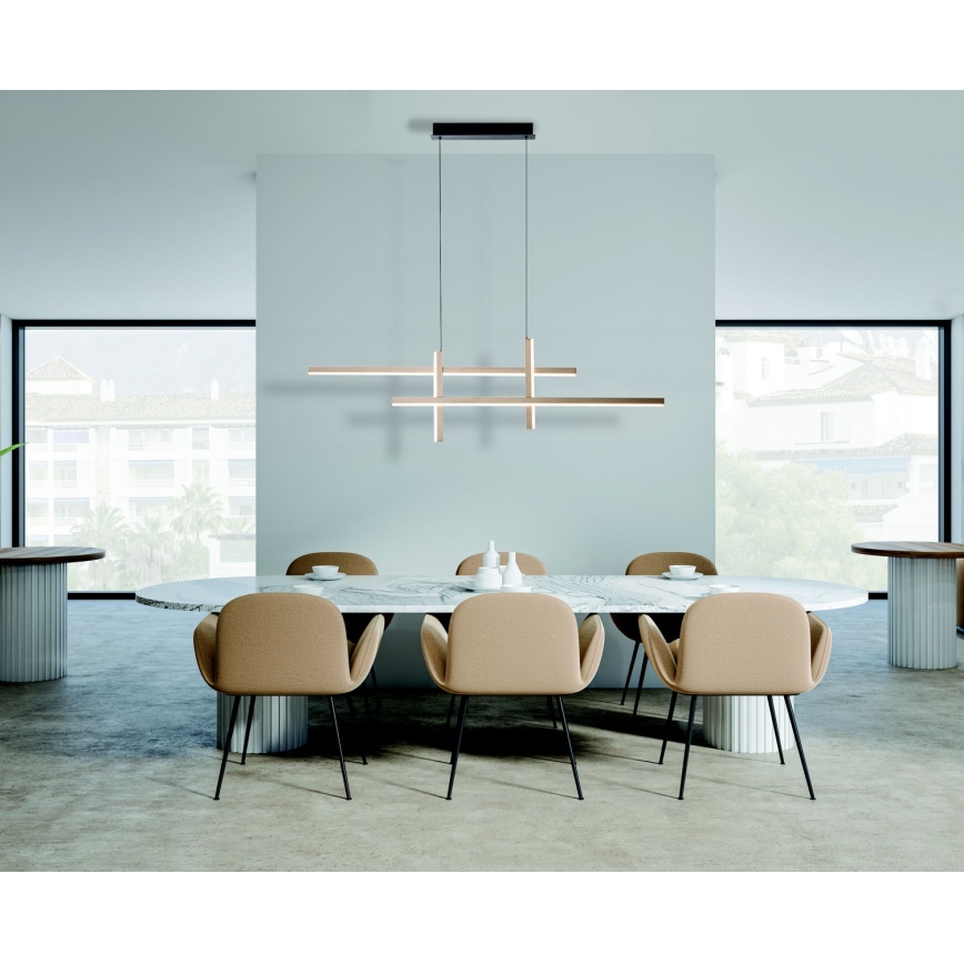 Zambelis 22022 - LED Prigušivi luster na sajli LED/41W/230V zlatna