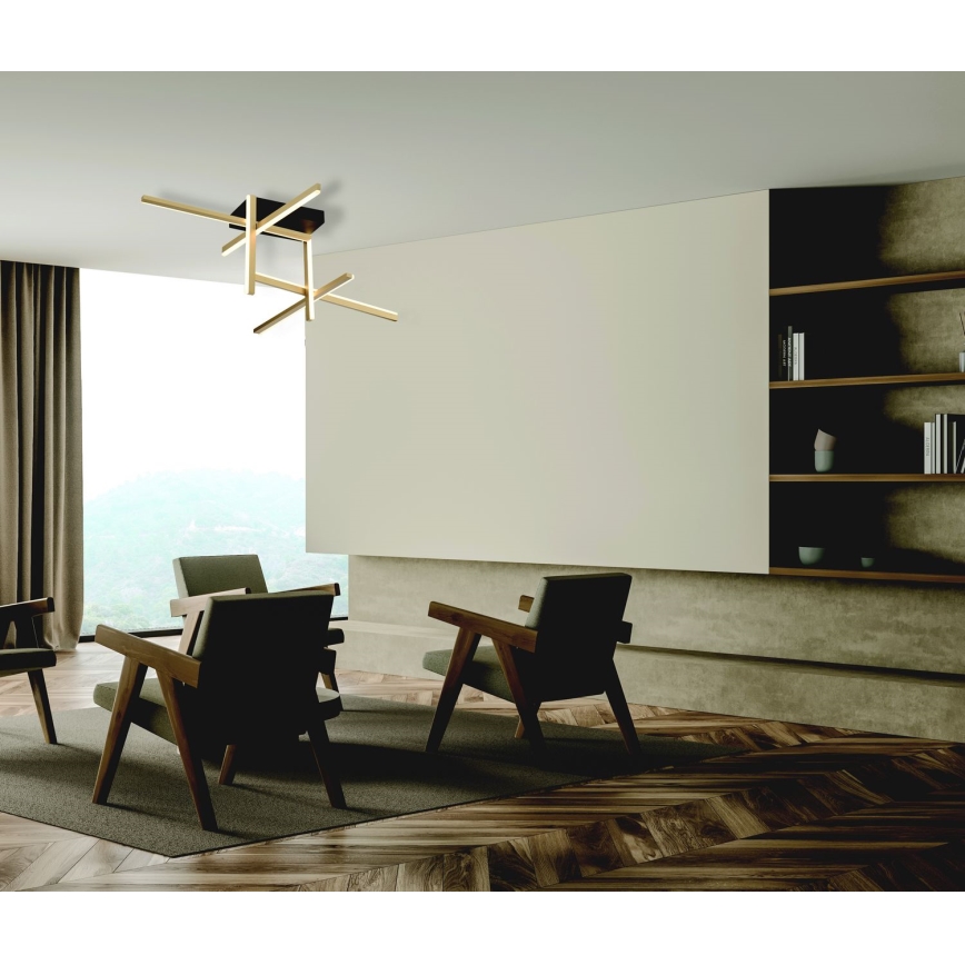 Zambelis 22026 - LED Prigušivi nadgradni luster LED/46W/230V zlatna