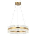 Zambelis 22039 - LED prigušivački luster na užetu LED/56W/230V zlatna