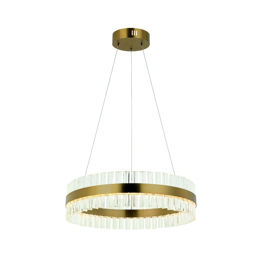 Zambelis 22039 - LED prigušivački luster na užetu LED/56W/230V zlatna