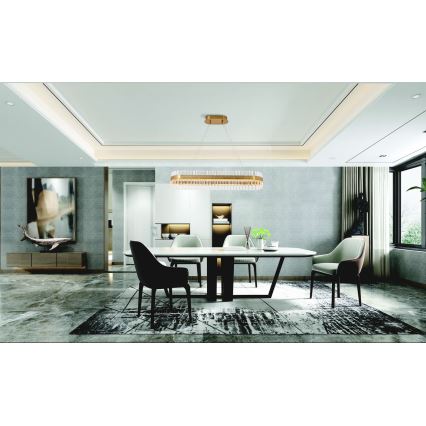 Zambelis 22041 - LED Prigušivi luster na sajli LED/68W/230V zlatna