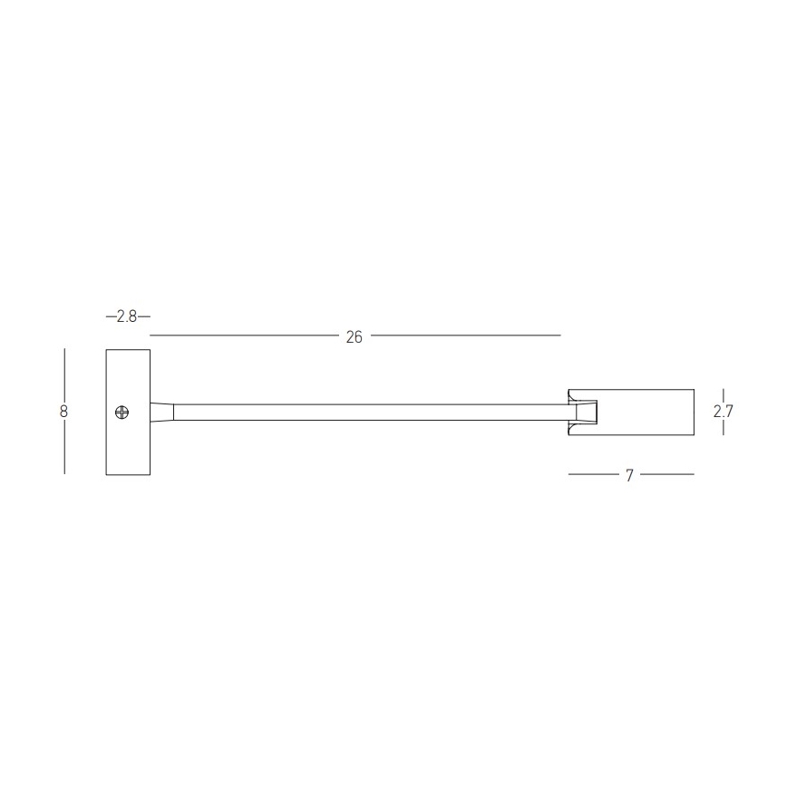 Zambelis 22049 - LED Zidna lampa LED/3W/230V CRI90 crna