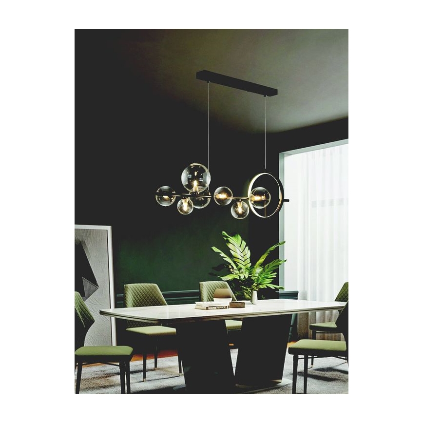 Zambelis 22063 - LED Prigušivi luster na sajli LED/14W + 7xG9/7W/230V