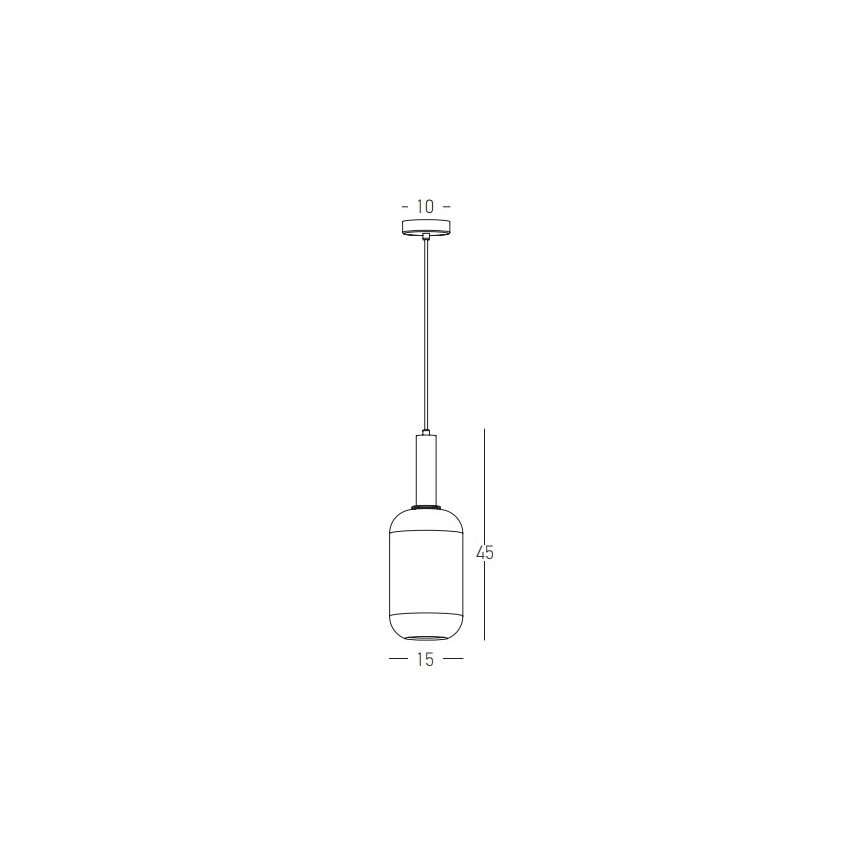 Zambelis 22070 - Luster na sajli 1xE27/40W/230V pr. 15 cm zlatna