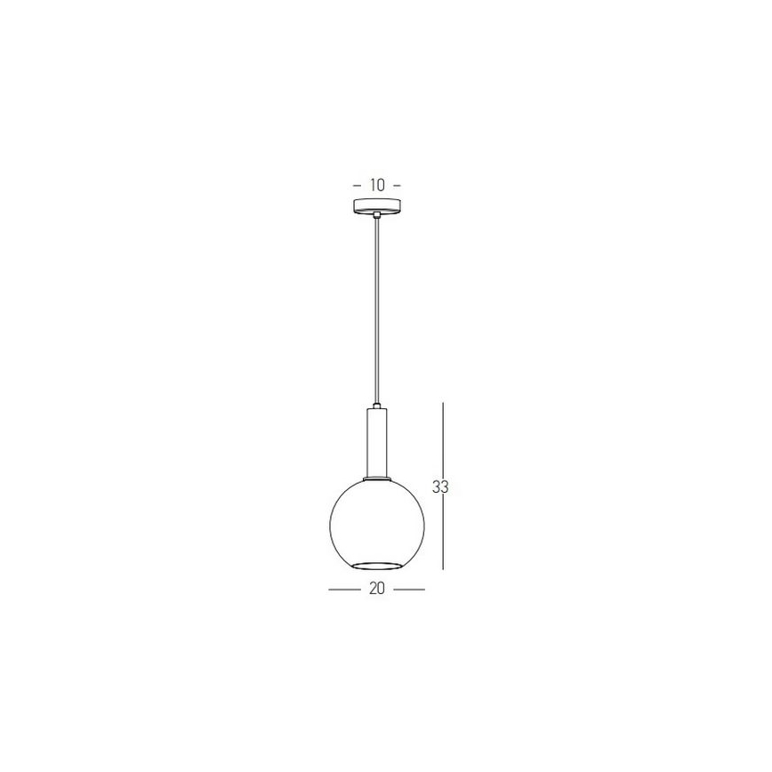 Zambelis 22071 - Luster na sajli 1xE27/40W/230V pr. 20 cm zlatna