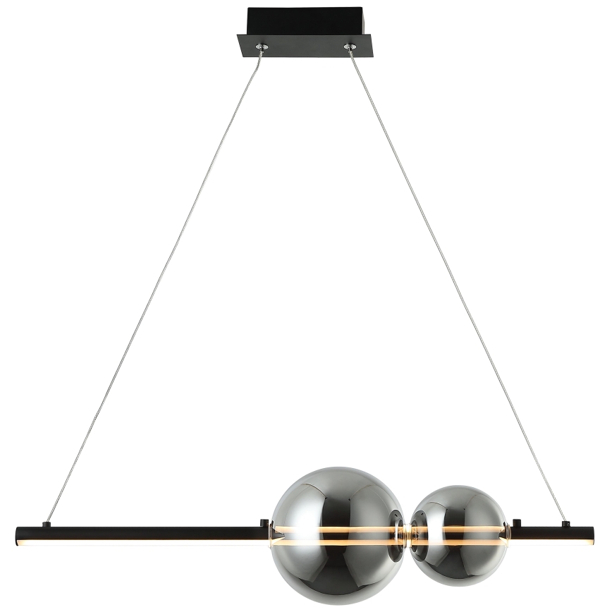Zambelis 22109 - LED prigušivač luster na užetu LED/11W/230V crna