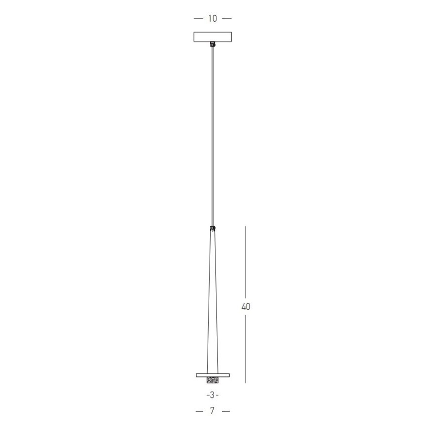 Zambelis 22111 - LED Luster na sajli LED/3W/230V CRI90 zlatna