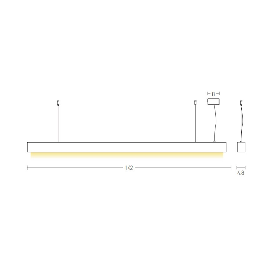 Zambelis 22210 - LED Luster na sajli LED/45W/230V
