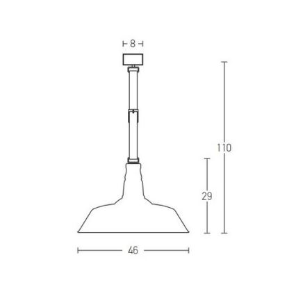 Zambelis 22225 - Luster na sajli 1xE27/40W/230V