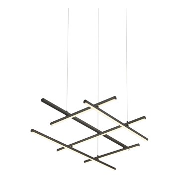 Zambelis 22245 - LED prigušivački luster na užetu LED/80W/230V crna