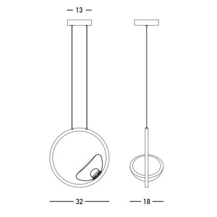 Zambelis 23028 - LED prigušivački luster na užetu LED/7W/230V 3000K zlatna