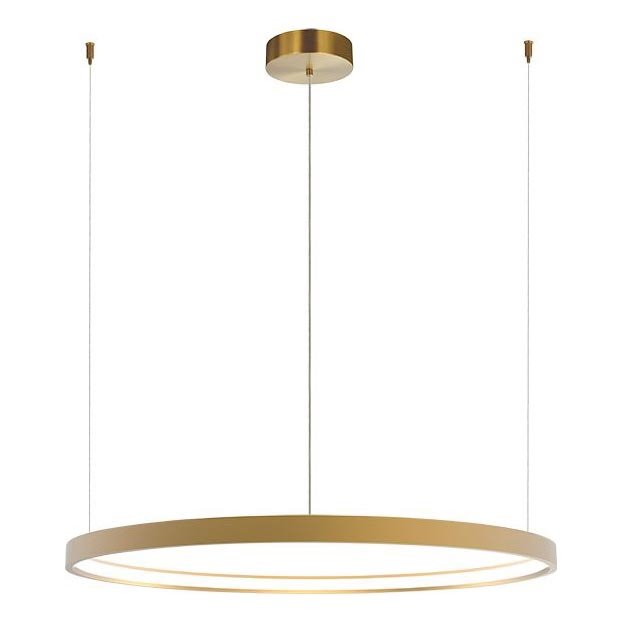 Zambelis 23032 - LED luster s prigušivanjem na užetu LED/28W/230V 3000K promjer 60 cm zlatna