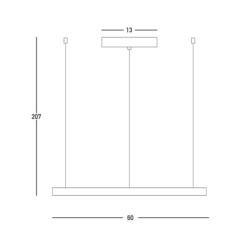 Zambelis 23032 - LED Prigušivi luster na sajli LED/28W/230V 3000K pr. 60 cm zlatna