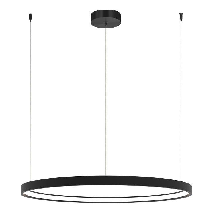 Zambelis 23035 - LED Prigušivi luster na sajli LED/45W/230V 3000K pr. 90 cm crna