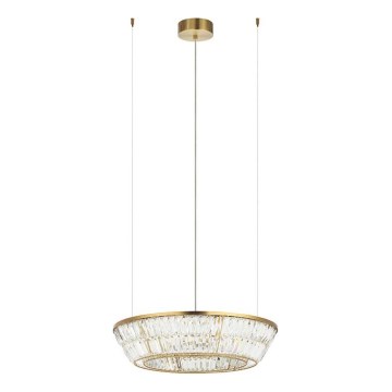 Zambelis 23046 - LED prigušivački kristalni luster na užetu LED/38W/230V CRI 90 3000K promjer 60 cm mesing