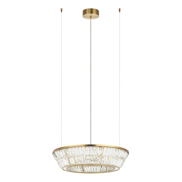 Zambelis 23046 - LED Prigušivi kristalni luster na sajli LED/38W/230V CRI 90 3000K pr. 60 cm mesing