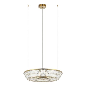 Zambelis 23048 - LED prigušivački kristalni luster na užetu LED/55W/230V CRI 90 3000K promjer 80 cm mesing
