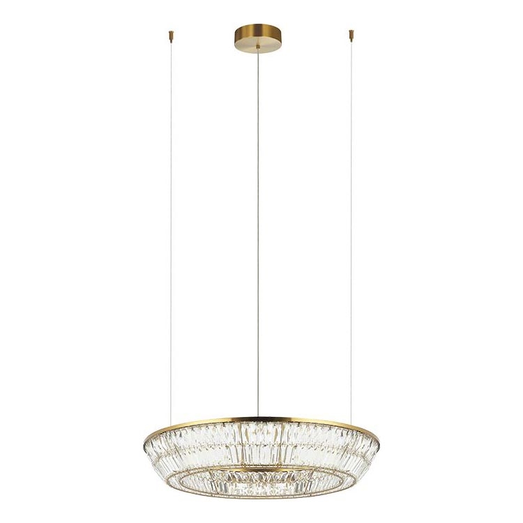 Zambelis 23048 - LED Prigušivi kristalni luster na sajli LED/55W/230V CRI 90 3000K pr. 80 cm mesing