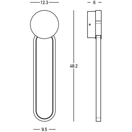 Zambelis 23102 - LED zidno svjetlo s mogućnošću prigušivanja LED/13W/230V 3000K zlatna