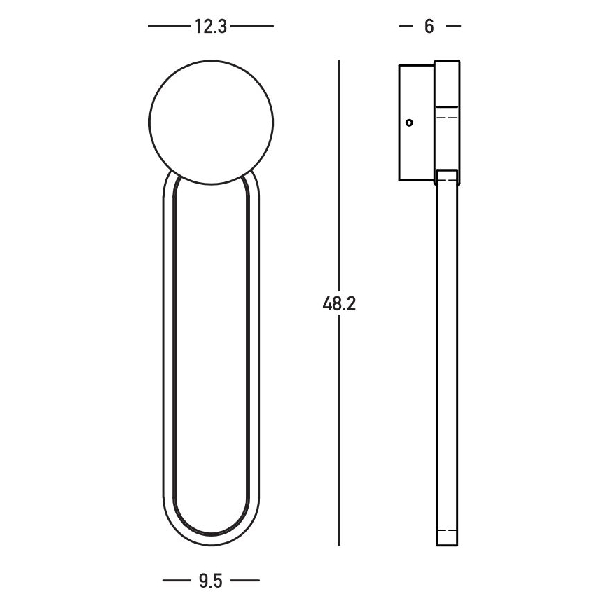 Zambelis 23102 - LED zidno svjetlo s mogućnošću prigušivanja LED/13W/230V 3000K zlatna
