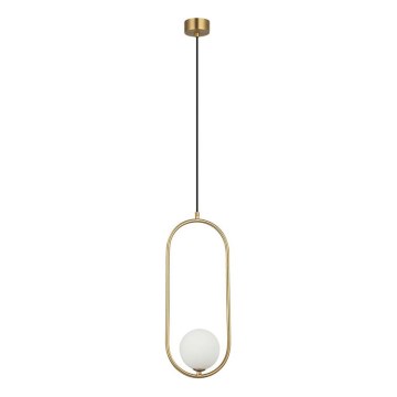 Zambelis 23135 - Luster na sajli 1xG9/7W/230V 12x20 cm zlatna