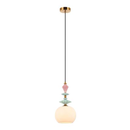 Zambelis A22079 - Zamjenski abažur za luster, promjera 21 cm, bijele boje