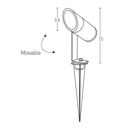 Zambelis E152 - LED Vanjska lampa LED/7W/230V IP65 antracit