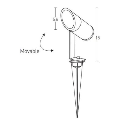 Zambelis E152 - LED Vanjska lampa LED/7W/230V IP65 antracit