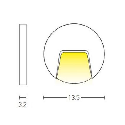 Zambelis E183 - LED Vanjska stubišna svjetiljka LED/3W/230V IP54 antracit