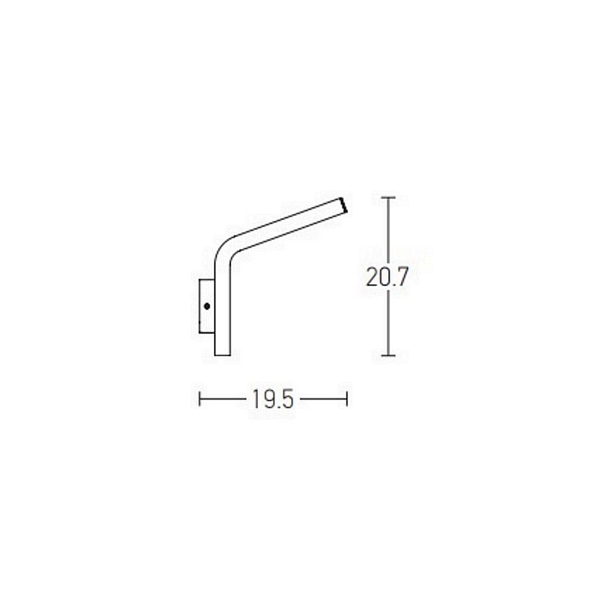 Zambelis E205 - LED Vanjska zidna svjetiljka LED/10W/230V IP54 antracit
