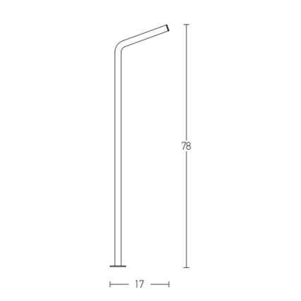 Zambelis E206 - LED Vanjska lampa LED/10W/230V IP54 antracit