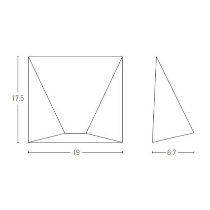 Zambelis E243 - LED Vanjska zidna svjetiljka LED/7W/230V IP44 antracit