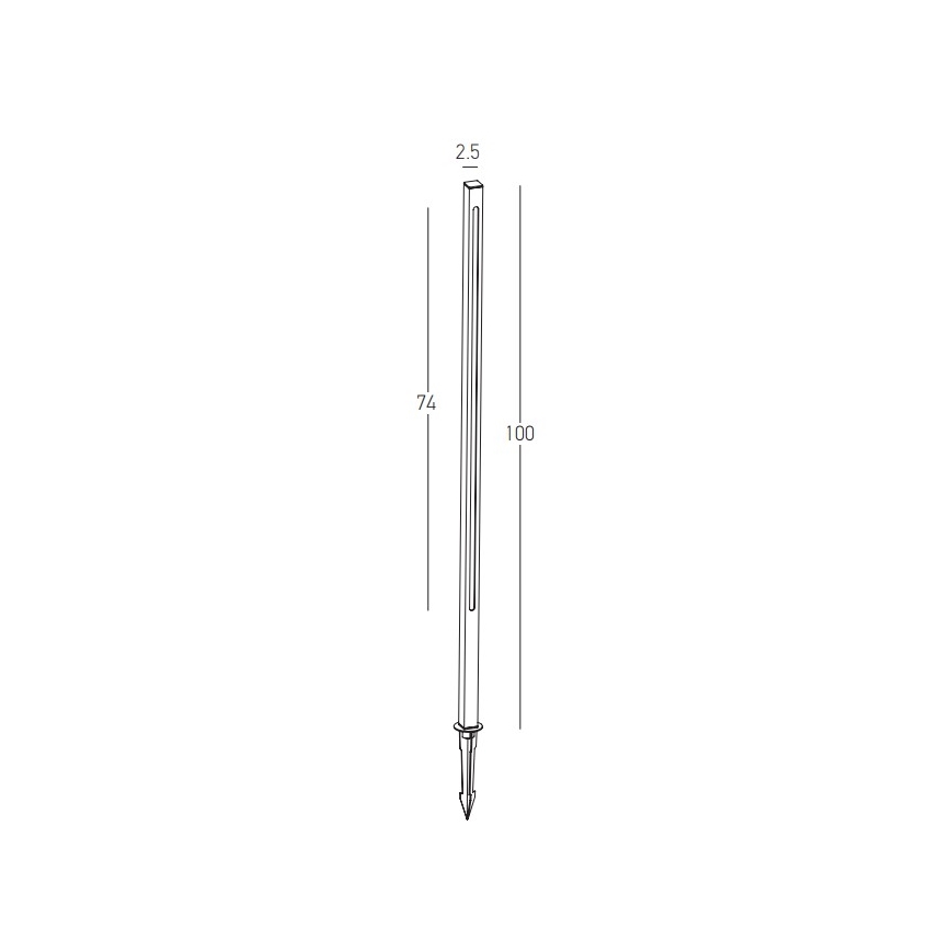 Zambelis E280 - LED Vanjska lampa LED/15W/230V IP65 smeđa